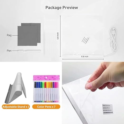 LED Acrylic Writing Board For Kids And Home